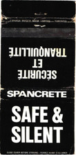 Spancrete Canada Vintage Matchbook Cover 1970s picture