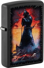 Zippo Frank Frazetta Evil Overlord Black Matte 48555 picture