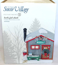 DEPT 56 BUCK'S FISH SHACK 6000640 SNOW VILLAGE CHRISTMAS picture