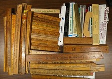 Vintage & Antique Advertising Rulers • 40+ Year Collection • 6 & 12 Inch Ruler picture