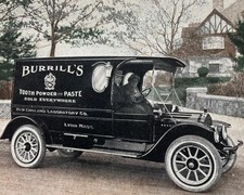c1915 Lynn Mass Tooth Powder Paste Burrill’s Truck Advertising Postcard picture
