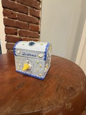 Vtg 2000 Claires Celestial Moon Stars Sweet Dreams Trinket Jewelry Box Y2K Charm picture