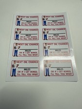 Hank Hill - King of the Hill - Oil Change Reminders - Sheet Of 8 picture