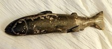 Antique Inuit Stone Salmon By Josepie Niviaxi E9-737 picture