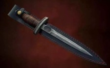Vintage CASE V-42 Dagger US Special Forces WWII Dagger Knife With Leather Handle picture