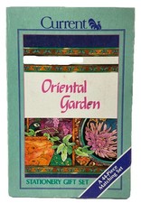 Vintage Current Stationery Set Oriental Garden 1982 Note Cards Envelopes Seals picture