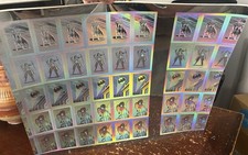 Rare Uncut Sheet 1991 DC COMICS FOIL Hologram INSERT Cards- Batman, Joker 25x19 picture