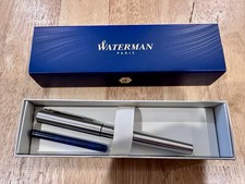 Waterman Chrome Graduate Fountain Pen Fine F Steel Nib France picture