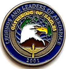 2001 Gathering Of Eagles Challenge Coins  Legends And Leaders Of Aerospace picture
