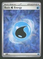 English NM Basic Water Energy 011 SVE Holofoil Pokemon SVE: Scarlet & Violet... picture