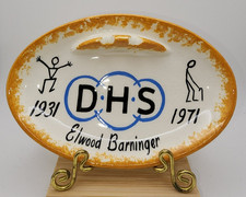 VTG Pennsbury Pottery Donegal High School DHS 1931-1971 40th Anniversary Dish picture