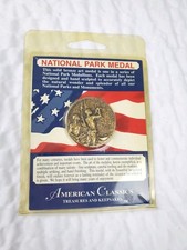 Mammoth Cave National Park Bronze Coin Art Medal 1972 Centennial Sealed Vintage picture