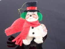 Vintage 1983 Annalee Mobilitee Snowman Ornament 2