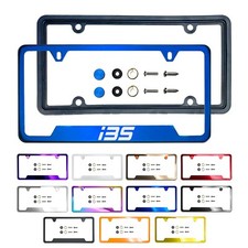 new Laser Etched Customize Stainless Steel License Frame Silicone for BMW i3s picture