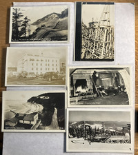 Unique Vintage Oregon 6 Real Photo Postcard Lot RPPC Towns Coast Mountains (5) picture