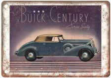 1936 Buick Vintage Auto Ad Retro Look Reproduction Metal Sign AM6164 picture