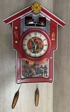 BRADFORD EXCHANGE 2012 Cuckoo Around The Clock Heroes FIREFIGHTERS Rare - Read picture