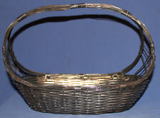 VINTAGE HAND MADE METAL WIRE MESH BASKET picture