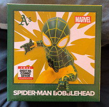 BDA Sports Marvel Spider-Man A's Bobblehead Free Digital Comic Polyresin 2026 picture