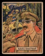 1941 War Gum Uncle Sam R164 Australia's General Rowell #131 PR XX2360 picture