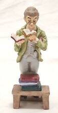 Lefton China Vintage Hand Painted Figurine ~ The Librarian ~ 8.25
