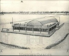 1966 Press Photo Artists rendering of new Pass Christian Yacht Club - noc04909 picture