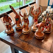 Vintage Limited Edition Ski Country Porcelain Liquor Decanters – Set of 6 (EMPTY picture