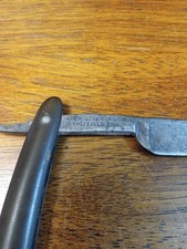 Antique Geo Wostenholm Sheffield Eng Straight Razor IXL Pipe Logo picture