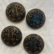 Antique Victorian Art Metal Shank Button  picture