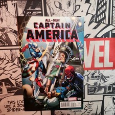 All-New Captain America #1 (2015) Scott Campbell Variant NM Stan Lee Exclusive  picture