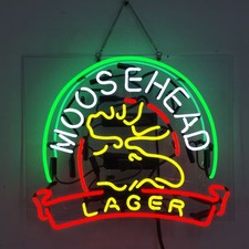 US STOCK Moosehead Lager Beer Neon Sign 19