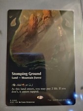 MTG Stomping Ground R0283 EOE Borderless Shock Land Magic The Gathering NM picture