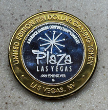 2005 Plaza Las Vegas $10 Token Mt Rushmore Lim. Edition - 0.6 troy ounce Silver picture