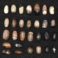 29 Ancient Tibetan Himalayan Agate Stone Dzi Beads in very Good Condition picture