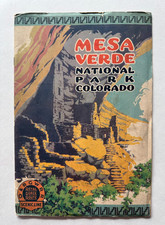 Vintage ca 1940s D&RGW Railroad Booklet Mesa Verde National Park Joseph E Smith picture