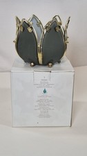 PartyLite - Waterlily Tealight Votive Candle Holder - P0560 Smoked Glass/Gold picture