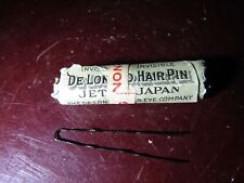NOS Antique Vintage De Long Hook and Eye Company Non Slipping Hair Pins  picture