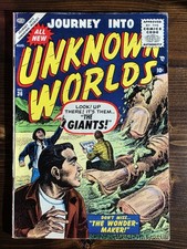 Journey Into Unknown Worlds #36 - 1955 - Golden Age Comic- Horror Sci-Fi - Atlas picture