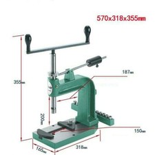 Manual Tapping Machine Desktop Hand Tapper Tapping Clamp Imperial Thread G8748-- picture