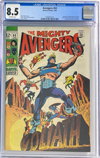 The Avengers #63 CGC 8.5 Hawkeye Becomes Goliath (Marvel 1969) Silver Age picture
