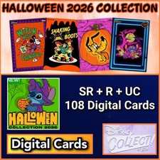 Topps Disney Collect Halloween 2026 Collection SR+R+UC 108 Cards picture
