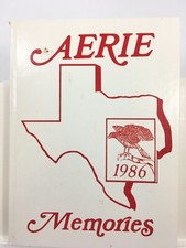 AERIE Vintage School Yearbook Annual 1986  Hargrave High School Huffman Texas picture