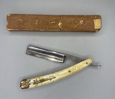 Dubl Duck Wonderedge Pearlduck Vintage Straight Edge Razor Solingen Germany picture