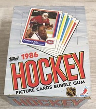 1986 Topps Empty Hockey Wax Box No Cards  Mario Lemieux G2U picture
