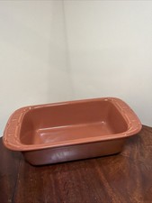 Longaberger Small Loaf Pan In Spice NEW No Box Pottery picture