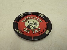 Vintage 1930s Hampden Beer On Tap Advertising Spinner Tip Tray Tin Coaster picture
