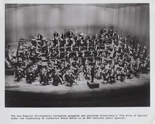 PBS 1960s Los Angeles Philharmonic Orchestra Stravinsky Rite Mehta Press Photo picture