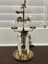 Vintage Made In Sweden Horse Angel Chimes Windmill Candle,  With Box picture