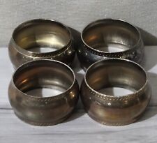 Set of 4 Silver Plated Napkin Rings picture