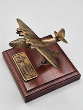 Brass Sikorsky VS-44A 1998 Recommission Ceremony Model Wood Desk Shelf Decor 90s picture